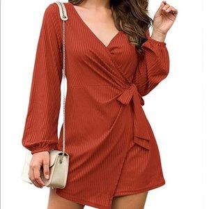 Brunt orange romper